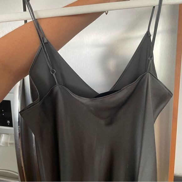 nili lotan women's  maxi cami dress gunmetal XS SOLD OUT - Picture 7 of 8